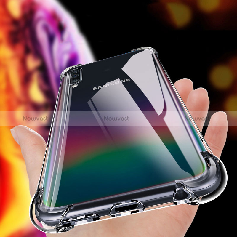 Ultra-thin Transparent TPU Soft Case T03 for Samsung Galaxy A70S Clear