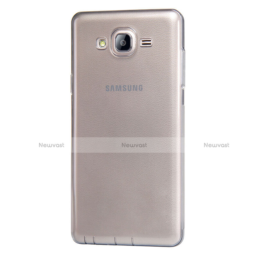 Ultra-thin Transparent TPU Soft Case T03 for Samsung Galaxy On7 G600FY Gray