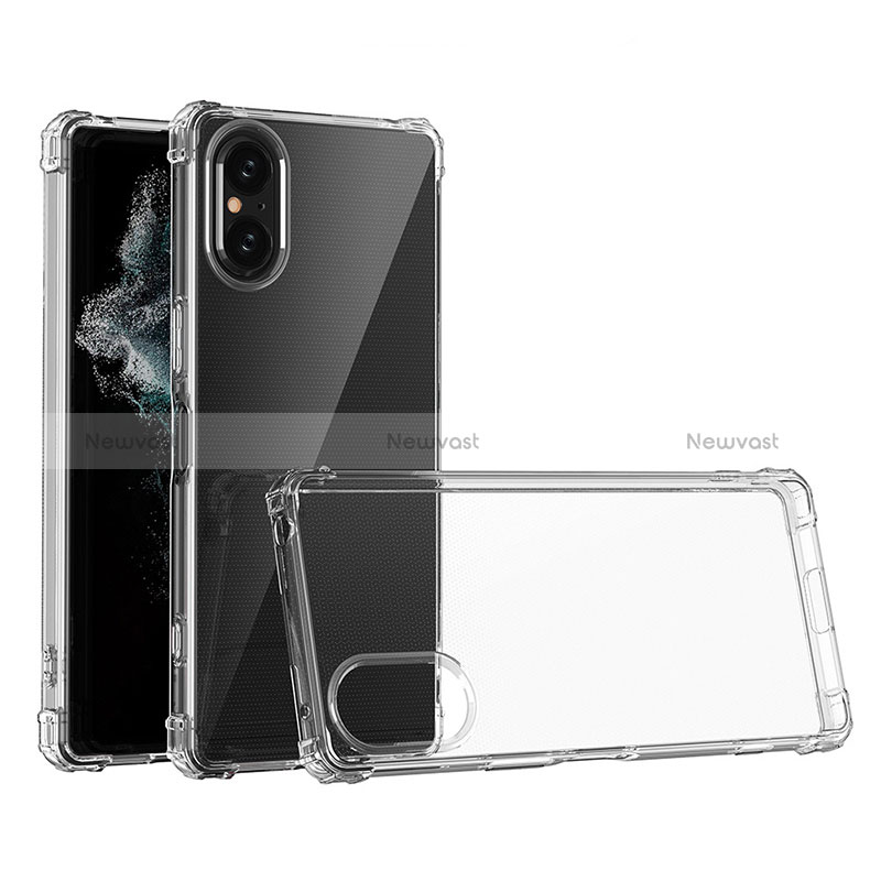 Ultra-thin Transparent TPU Soft Case T03 for Sony Xperia 5 V Clear