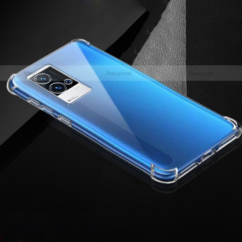 Ultra-thin Transparent TPU Soft Case T03 for Vivo iQOO 8 Pro 5G Clear