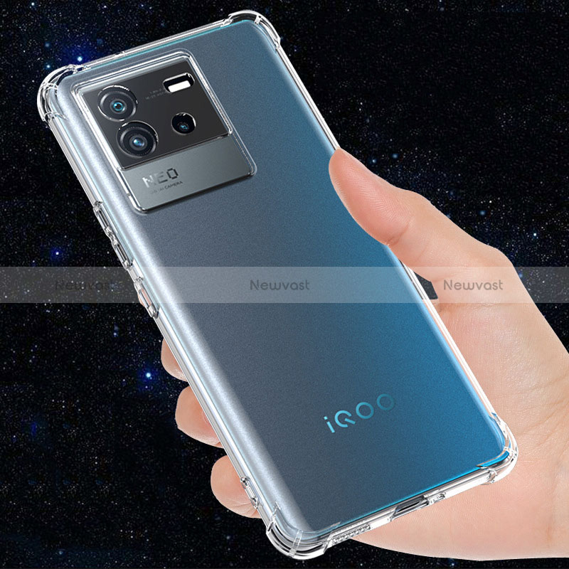 Ultra-thin Transparent TPU Soft Case T03 for Vivo iQOO Neo6 5G Clear