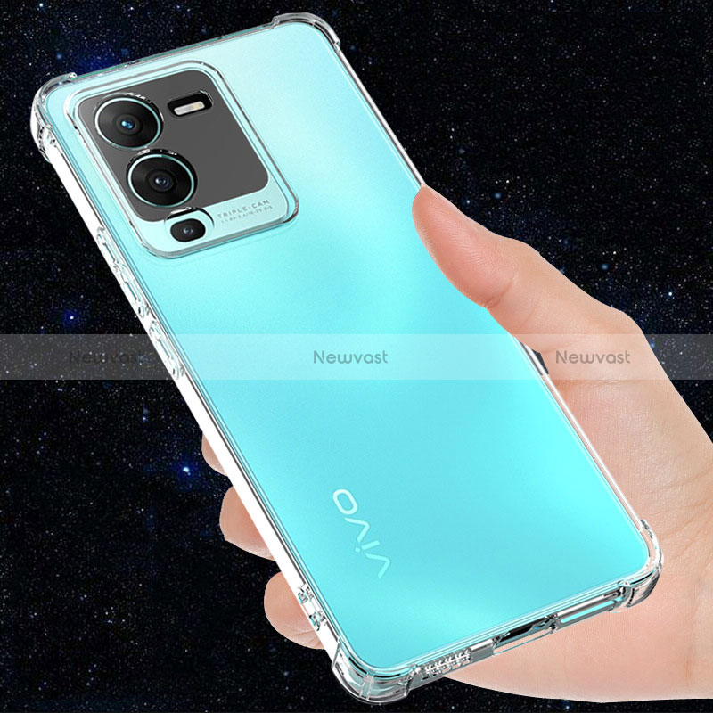 Ultra-thin Transparent TPU Soft Case T03 for Vivo V25 Pro 5G Clear