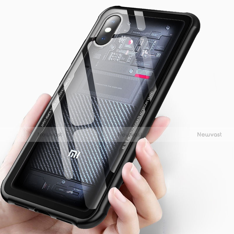 Ultra-thin Transparent TPU Soft Case T03 for Xiaomi Mi 8 Explorer Black