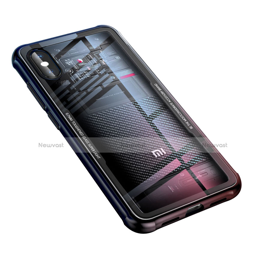 Ultra-thin Transparent TPU Soft Case T03 for Xiaomi Mi 8 Pro Global Version Black