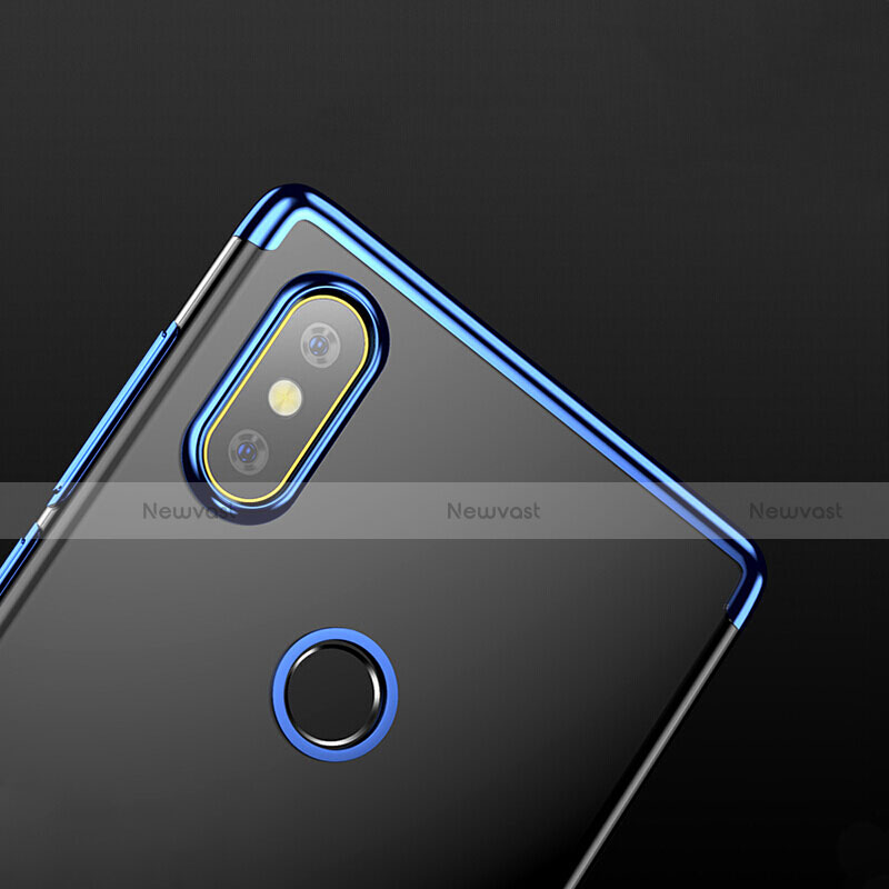 Ultra-thin Transparent TPU Soft Case T03 for Xiaomi Mi Mix 2S Blue