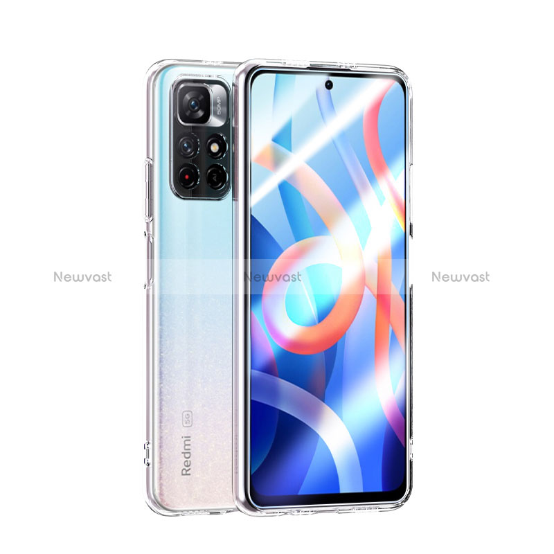 Ultra-thin Transparent TPU Soft Case T03 for Xiaomi Poco M4 Pro 5G Clear