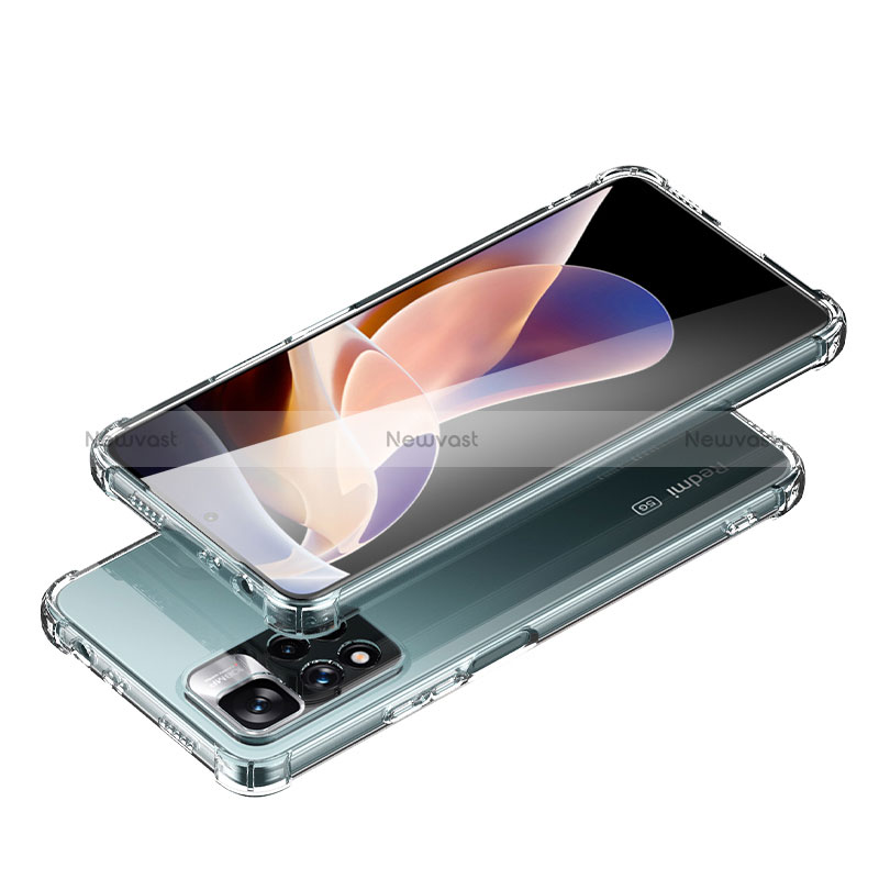 Ultra-thin Transparent TPU Soft Case T03 for Xiaomi Poco X4 NFC Clear