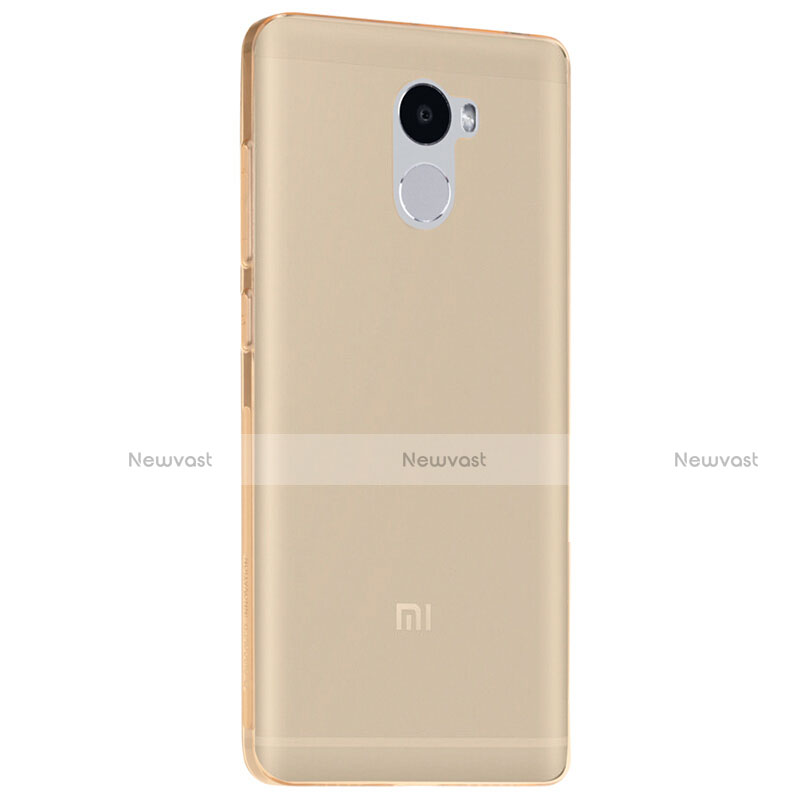 Ultra-thin Transparent TPU Soft Case T03 for Xiaomi Redmi 4 Standard Edition Gold