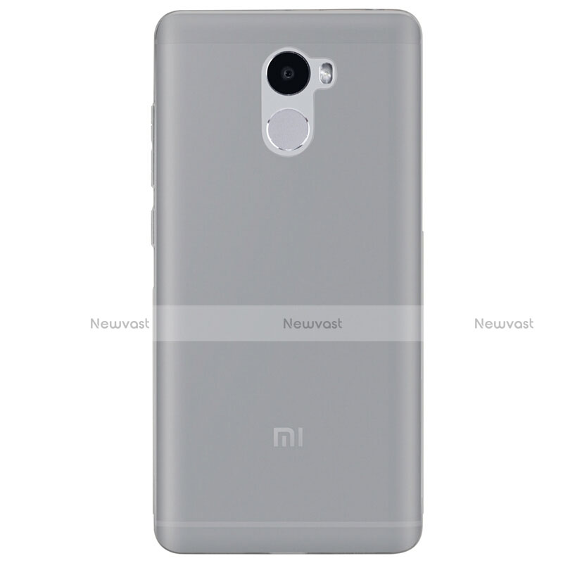 Ultra-thin Transparent TPU Soft Case T03 for Xiaomi Redmi 4 Standard Edition Gray