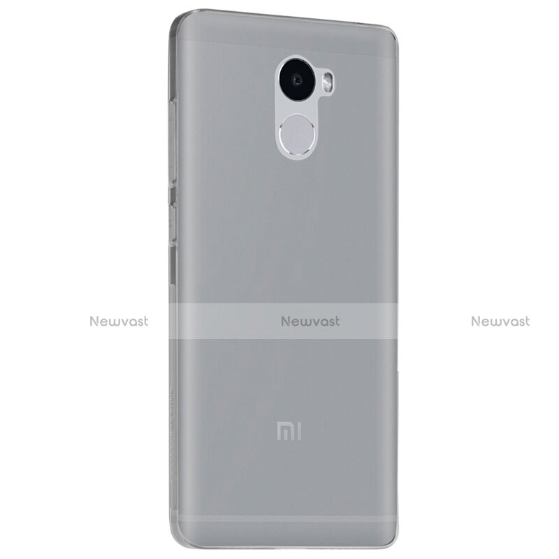 Ultra-thin Transparent TPU Soft Case T03 for Xiaomi Redmi 4 Standard Edition Gray