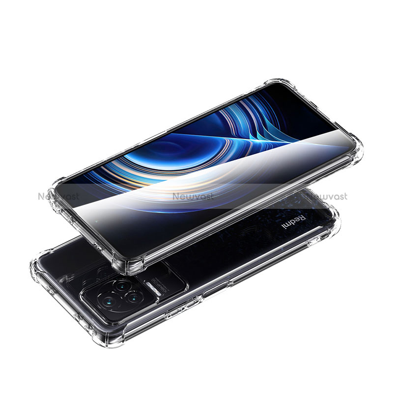 Ultra-thin Transparent TPU Soft Case T03 for Xiaomi Redmi K50 5G Clear