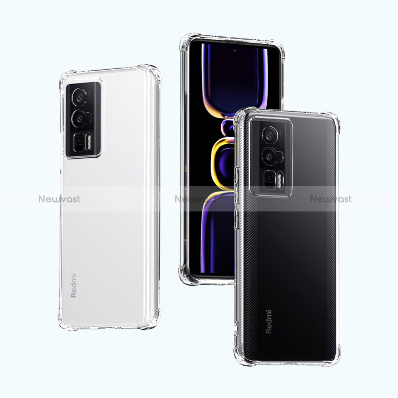 Ultra-thin Transparent TPU Soft Case T03 for Xiaomi Redmi K60 Pro 5G Clear