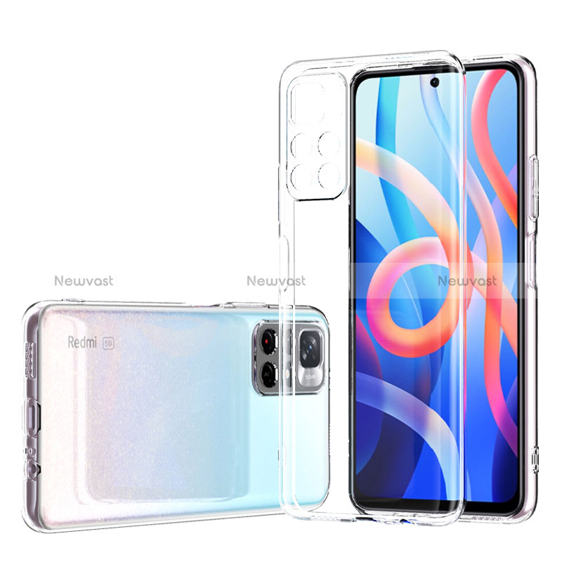 Ultra-thin Transparent TPU Soft Case T03 for Xiaomi Redmi Note 11 5G Clear