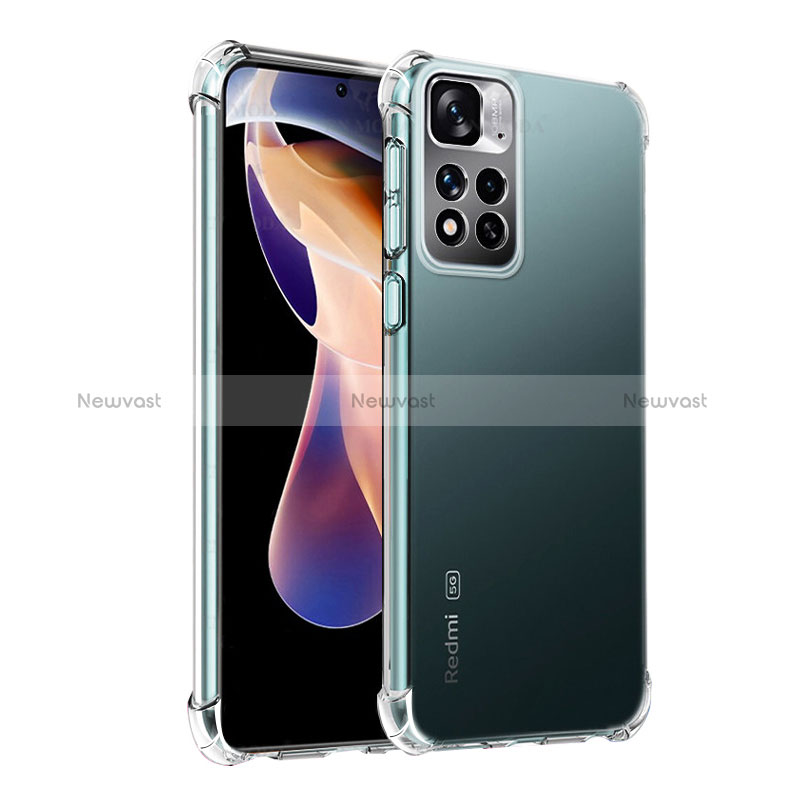 Ultra-thin Transparent TPU Soft Case T03 for Xiaomi Redmi Note 11 Pro+ Plus 5G Clear