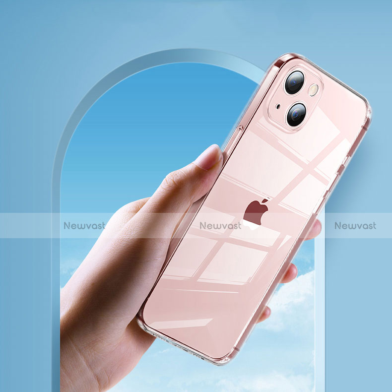 Ultra-thin Transparent TPU Soft Case T04 for Apple iPhone 13 Clear