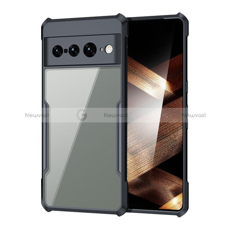 Ultra-thin Transparent TPU Soft Case T04 for Google Pixel 7 Pro 5G Black