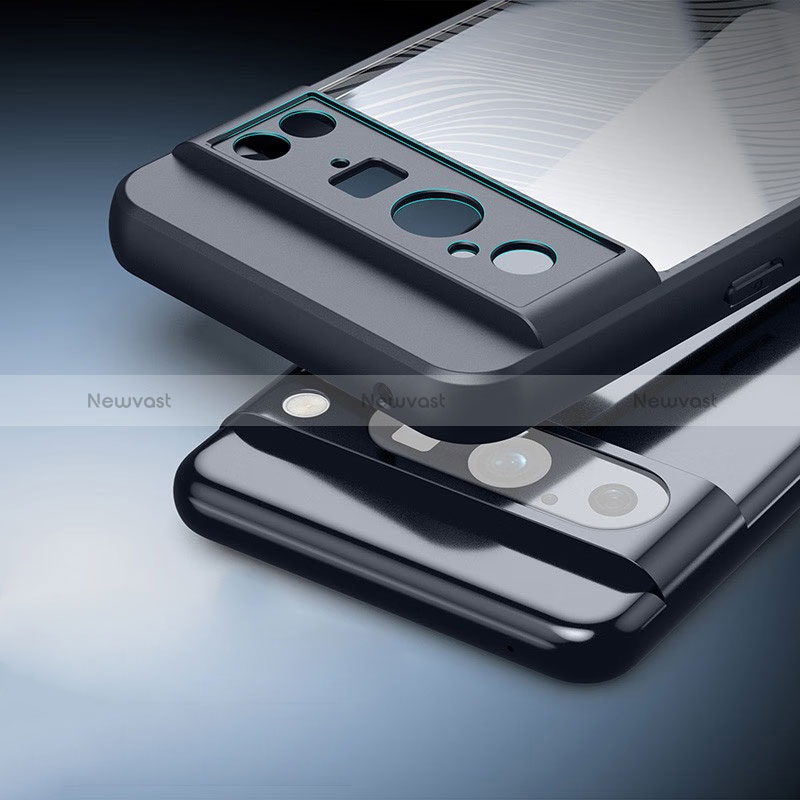 Ultra-thin Transparent TPU Soft Case T04 for Google Pixel 8 Pro 5G Black