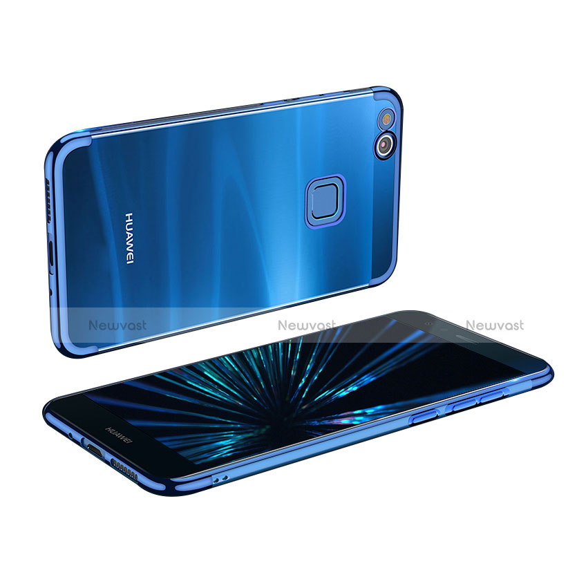 Ultra-thin Transparent TPU Soft Case T04 for Huawei GR3 (2017) Blue