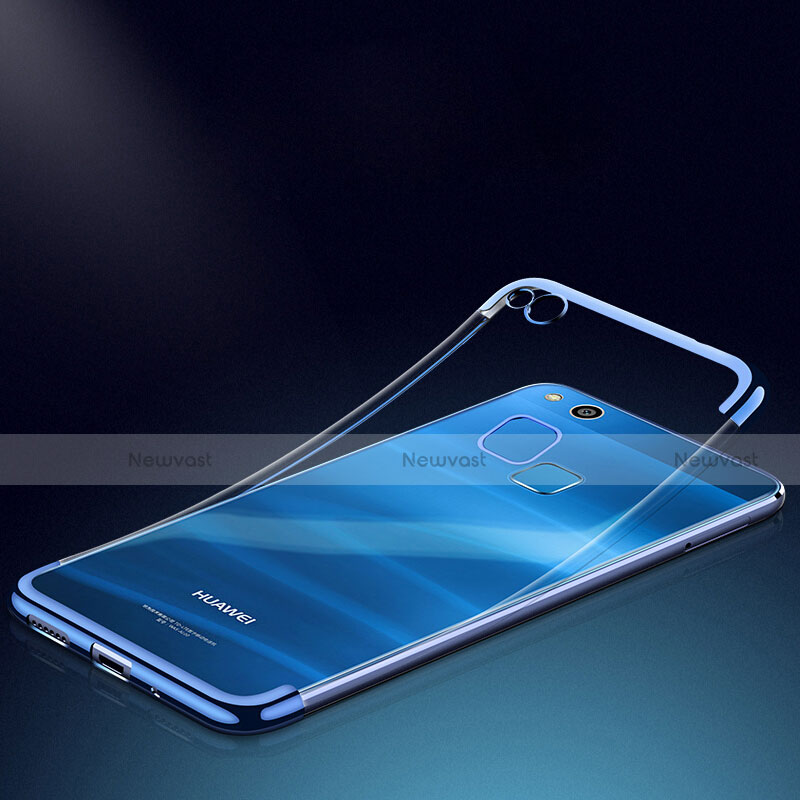 Ultra-thin Transparent TPU Soft Case T04 for Huawei GR3 (2017) Blue