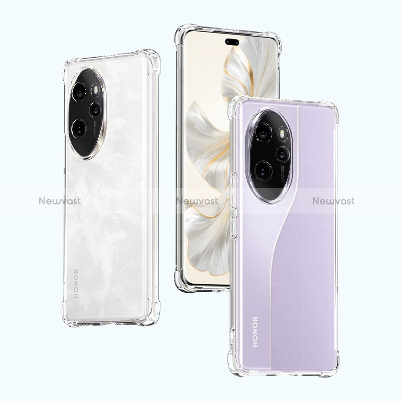 Ultra-thin Transparent TPU Soft Case T04 for Huawei Honor 100 Pro 5G Clear