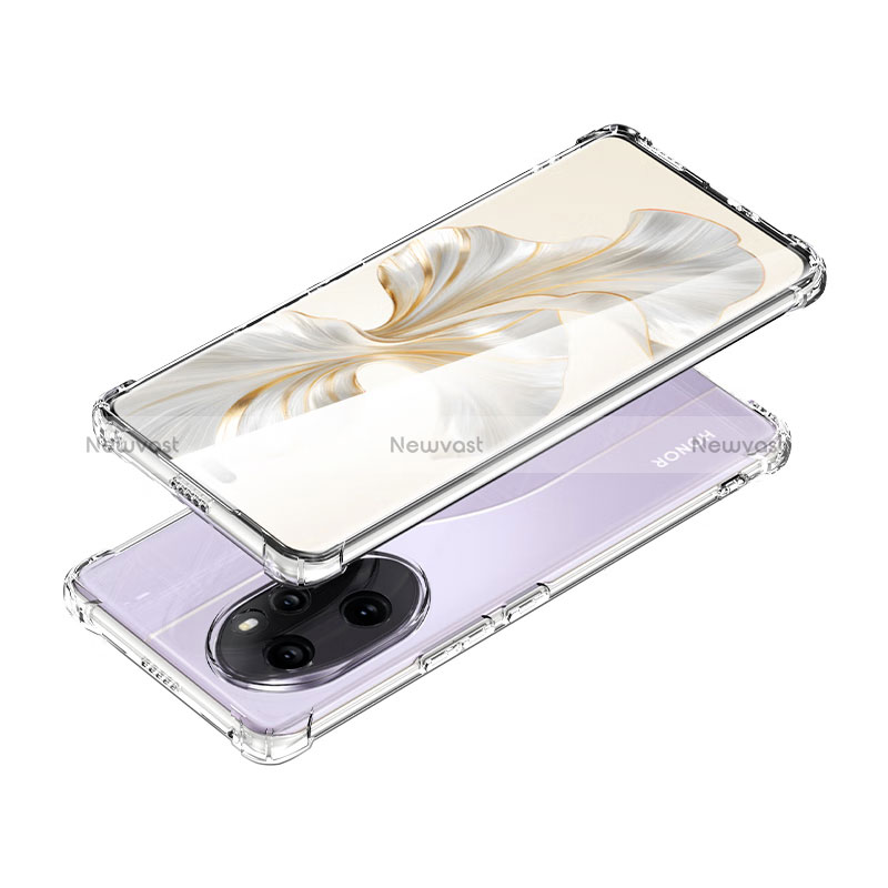 Ultra-thin Transparent TPU Soft Case T04 for Huawei Honor 100 Pro 5G Clear