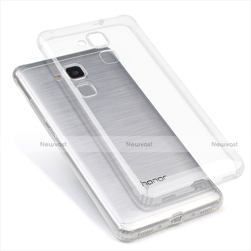 Ultra-thin Transparent TPU Soft Case T04 for Huawei Honor 5C Clear