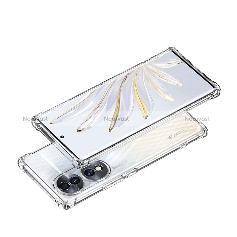 Ultra-thin Transparent TPU Soft Case T04 for Huawei Honor 70 5G Clear