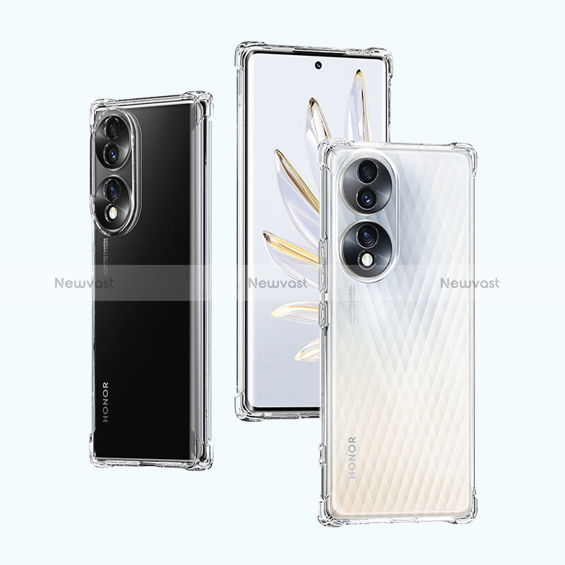 Ultra-thin Transparent TPU Soft Case T04 for Huawei Honor 70 5G Clear