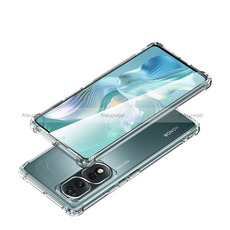 Ultra-thin Transparent TPU Soft Case T04 for Huawei Honor 80 Pro 5G Clear