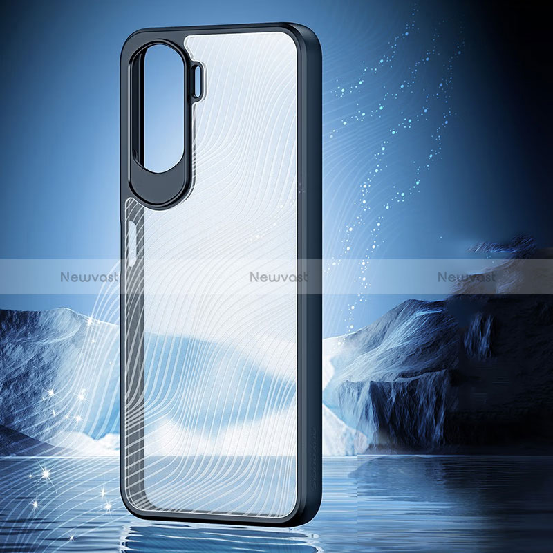 Ultra-thin Transparent TPU Soft Case T04 for Huawei Honor 90 Lite 5G Black