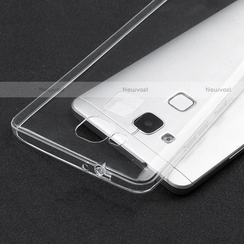 Ultra-thin Transparent TPU Soft Case T04 for Huawei Mate 7 Clear