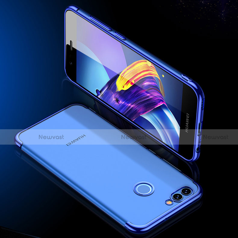 Ultra-thin Transparent TPU Soft Case T04 for Huawei Nova 2 Blue