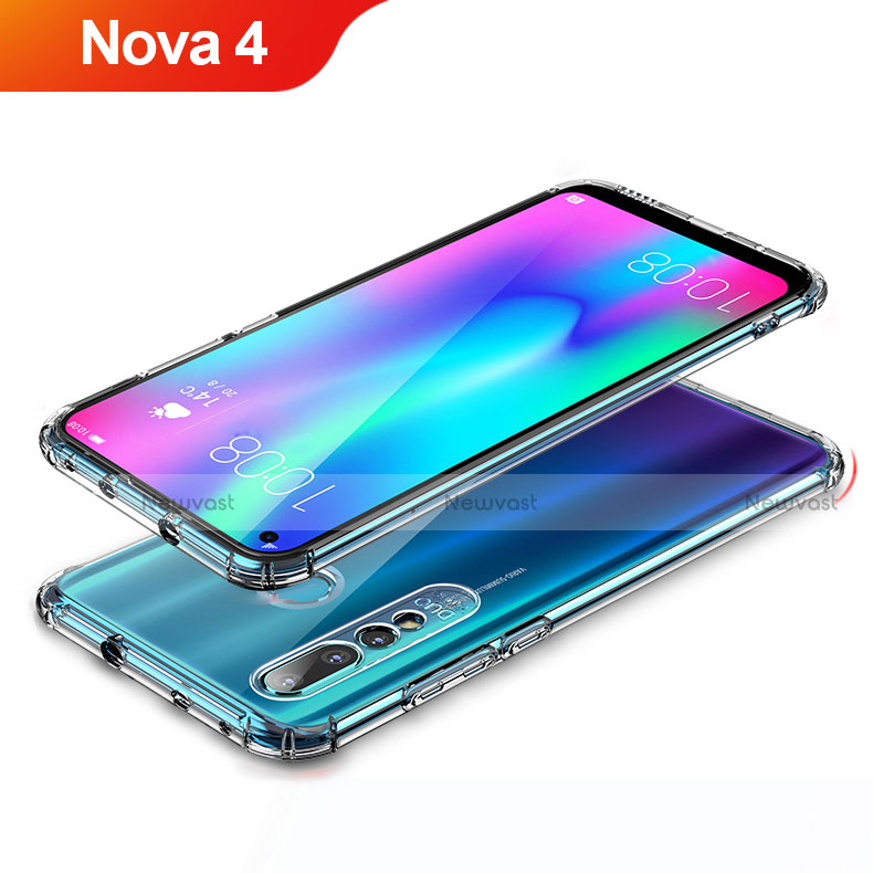 Ultra-thin Transparent TPU Soft Case T04 for Huawei Nova 4 Clear