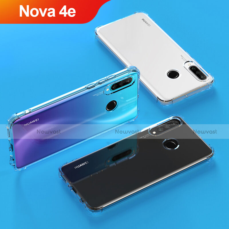 Ultra-thin Transparent TPU Soft Case T04 for Huawei Nova 4e Clear