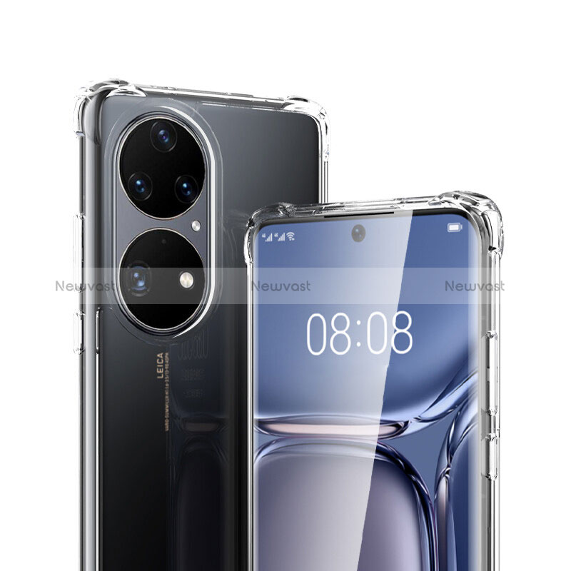 Ultra-thin Transparent TPU Soft Case T04 for Huawei P50 Pro Clear