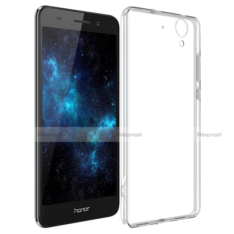 Ultra-thin Transparent TPU Soft Case T04 for Huawei Y6 II 5 5 Clear