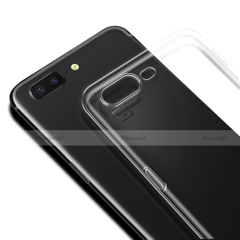 Ultra-thin Transparent TPU Soft Case T04 for OnePlus 5 Clear