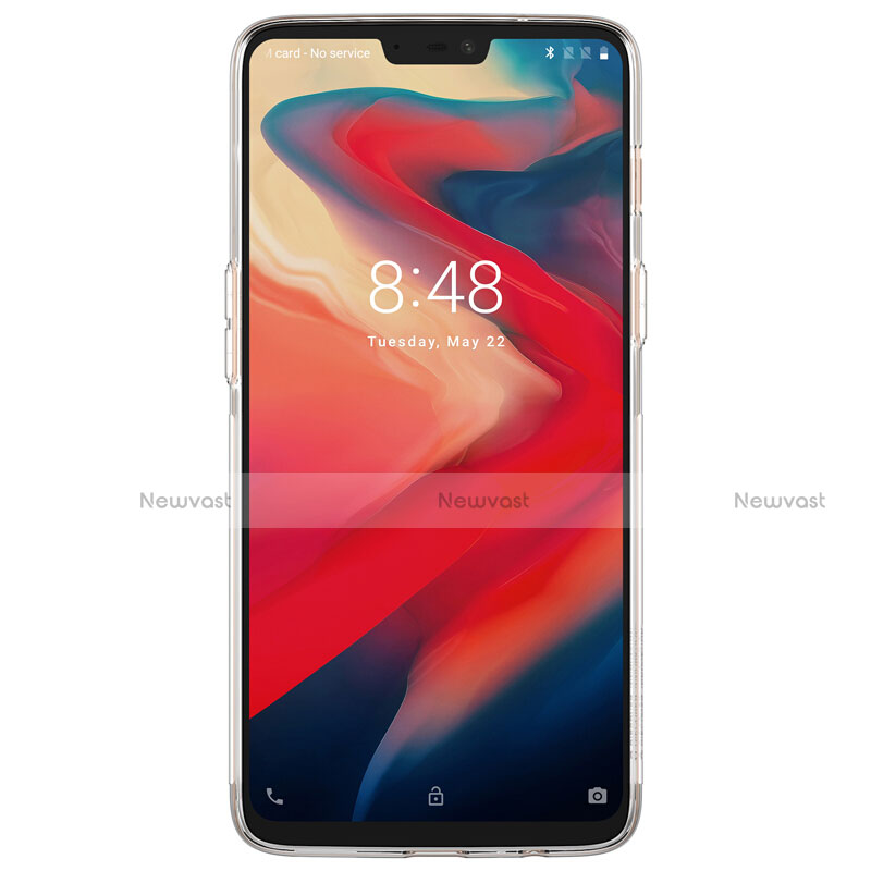 Ultra-thin Transparent TPU Soft Case T04 for OnePlus 6 Clear