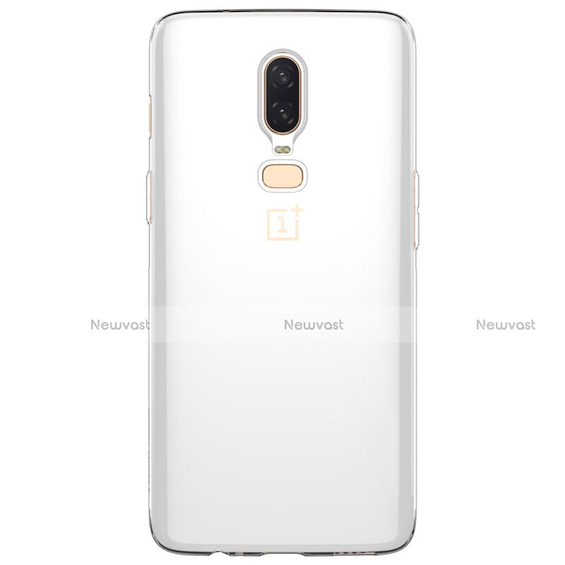 Ultra-thin Transparent TPU Soft Case T04 for OnePlus 6 Clear