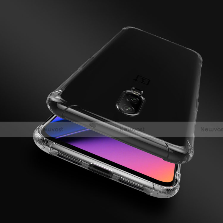 Ultra-thin Transparent TPU Soft Case T04 for OnePlus 6T Clear