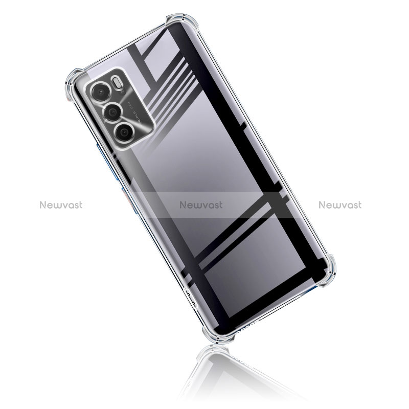 Ultra-thin Transparent TPU Soft Case T04 for Oppo A16 Clear