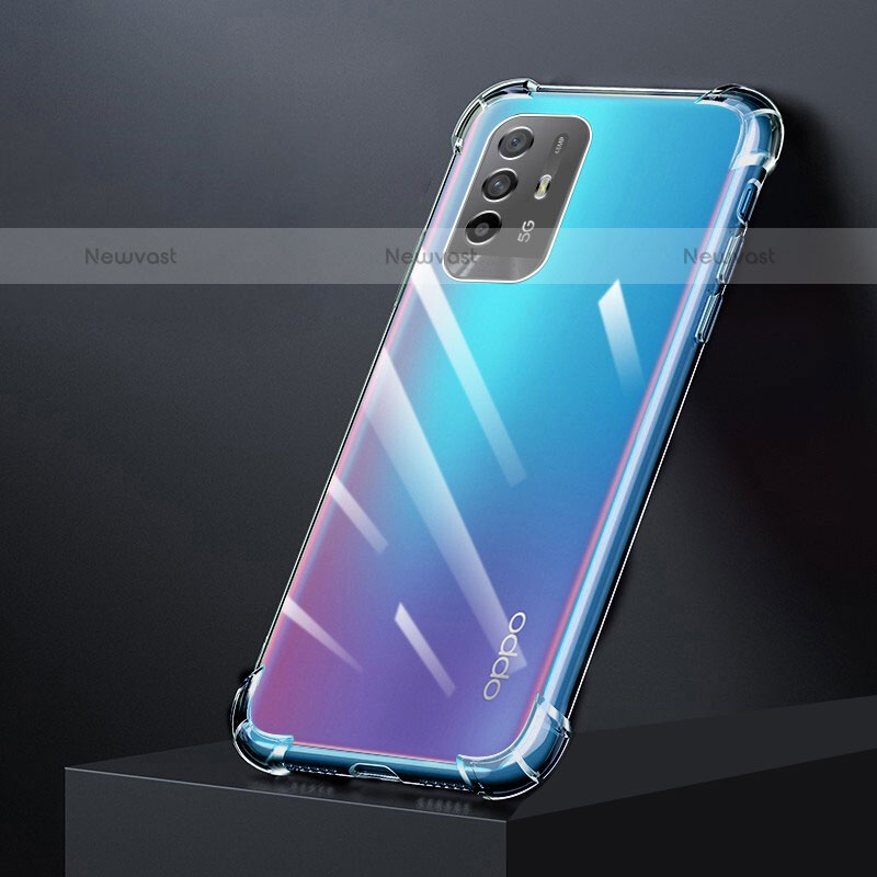 Ultra-thin Transparent TPU Soft Case T04 for Oppo F19 Pro+ Plus 5G Clear