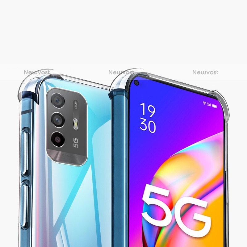 Ultra-thin Transparent TPU Soft Case T04 for Oppo F19 Pro+ Plus 5G Clear