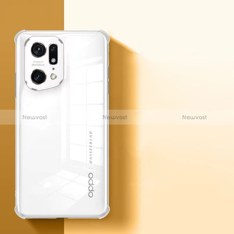 Ultra-thin Transparent TPU Soft Case T04 for Oppo Find X5 5G Clear