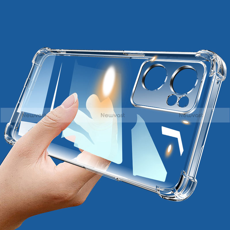 Ultra-thin Transparent TPU Soft Case T04 for Oppo Find X5 Lite 5G Clear