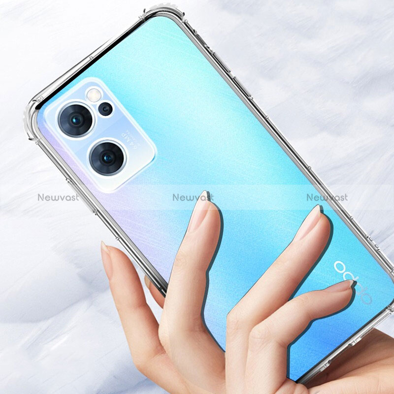 Ultra-thin Transparent TPU Soft Case T04 for Oppo Find X5 Lite 5G Clear