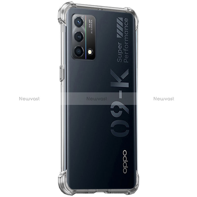 Ultra-thin Transparent TPU Soft Case T04 for Oppo K9 5G Clear