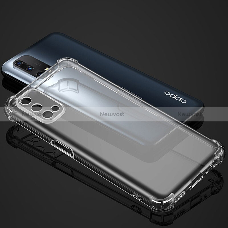 Ultra-thin Transparent TPU Soft Case T04 for Oppo K9 5G Clear