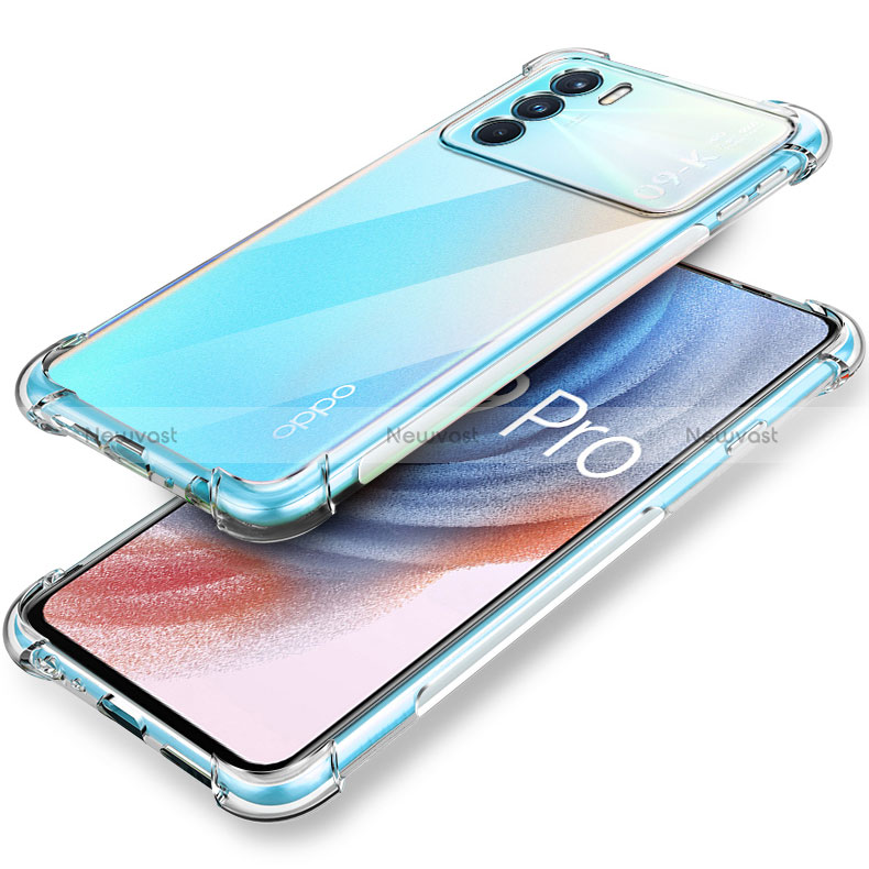 Ultra-thin Transparent TPU Soft Case T04 for Oppo K9 Pro 5G Clear