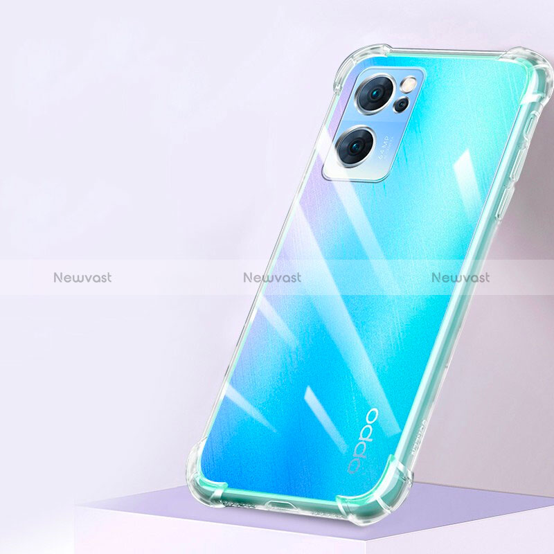 Ultra-thin Transparent TPU Soft Case T04 for Oppo Reno7 SE 5G Clear